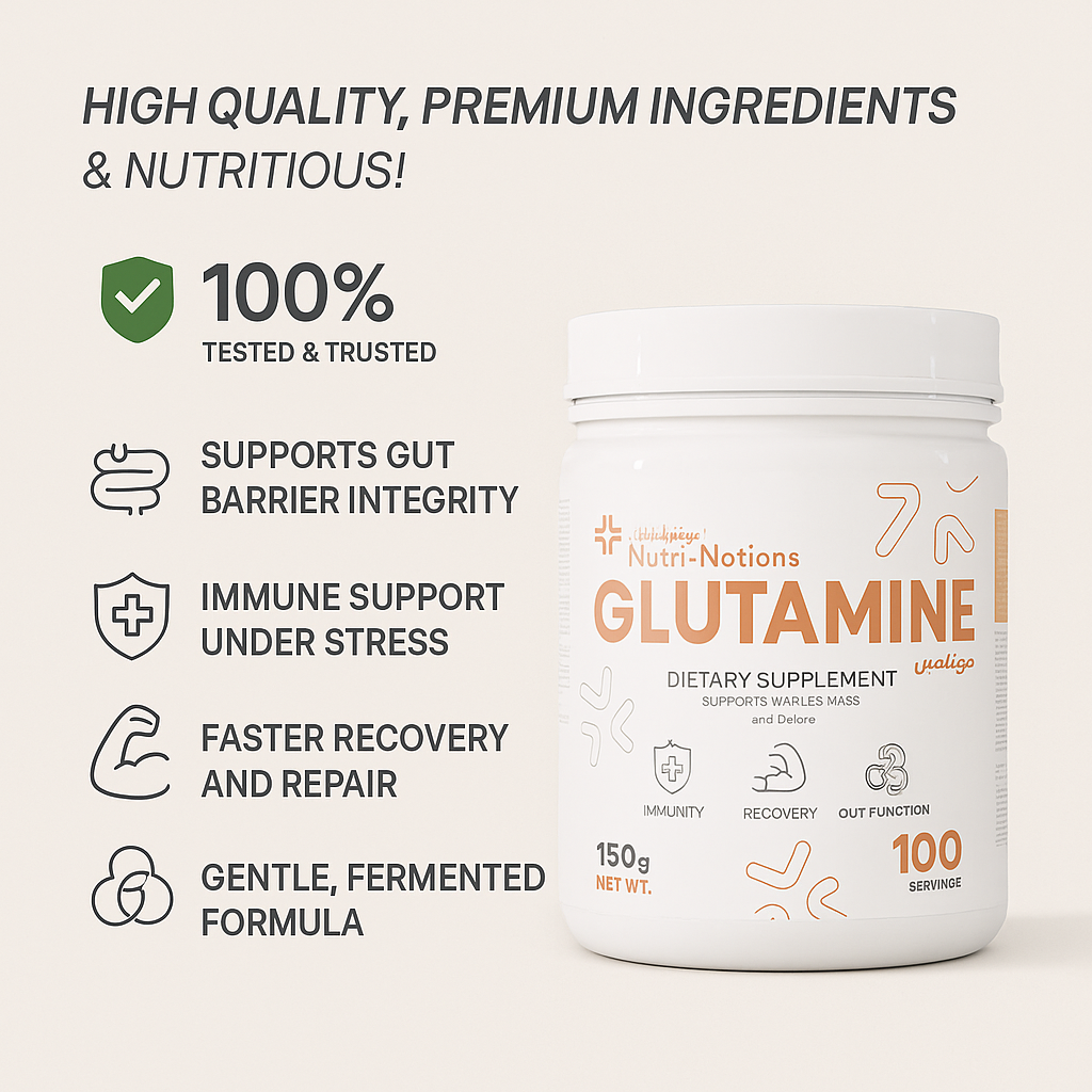 Nutrinations Glutamine – Ultra-Pure, Fermented, High-Performance Formula