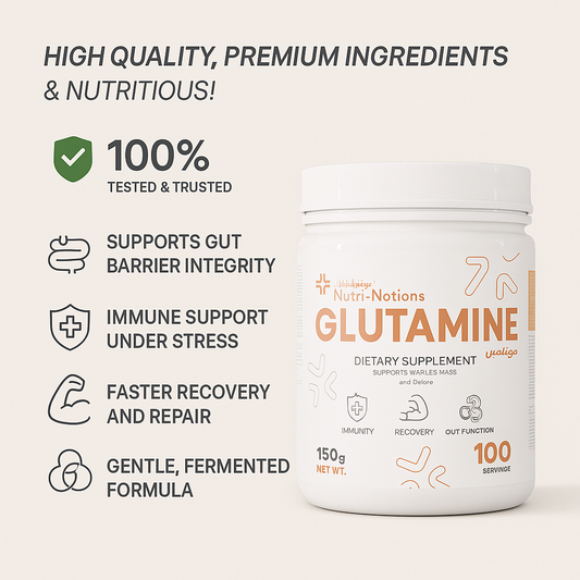Nutrinations Glutamine – Ultra-Pure, Fermented, High-Performance Formula