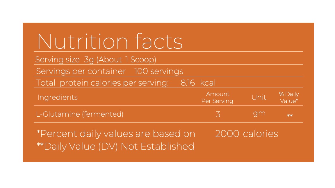 جلوتامين – تركيبة نقية، مخمّرة، وعالية الأداء