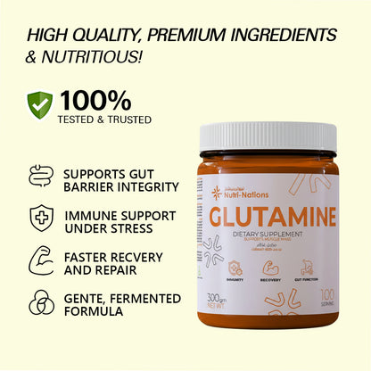 جلوتامين – تركيبة نقية، مخمّرة، وعالية الأداء